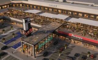 Recreación del hotel que Sercotel abrirá el año que viene en el parque comercial Breogán Park, en plena construcción
