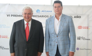 Luis de Valdivia, presidente de Ecoener, antes de recibir el premio de AEGAMA / AEGAMA
