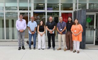 Reunión entre investigadores del CITIC de la UDC y el MIT sobre el proyecto para transformar residuos del lúpulo en materiales sostenibles / UDC