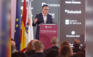 El conselleiro de Emprego, Comercio e Emigración, José González, en la clausura de la VI edición de O Encontro da Toxa
