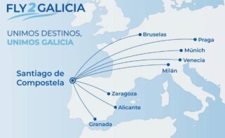Imagen del anuncio de nuevas rutas por parte de Fly2Galicia / @Fly2Galicia