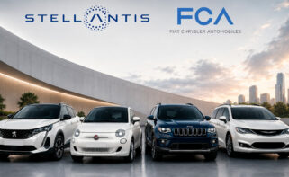 Ilustración con coches de Stellantis y Fiat Chrysler