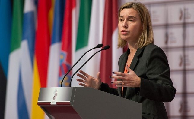 La alta representante de la Unión Europea, Federica Mogherini | Wikimedia