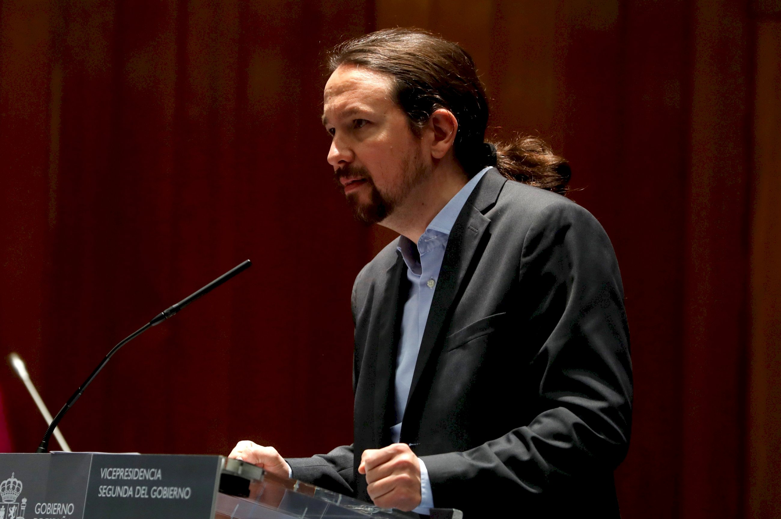 El vicepresidente segundo y ministro de Derechos Sociales y Agenda 2030, Pablo Iglesias. Foto: Efe