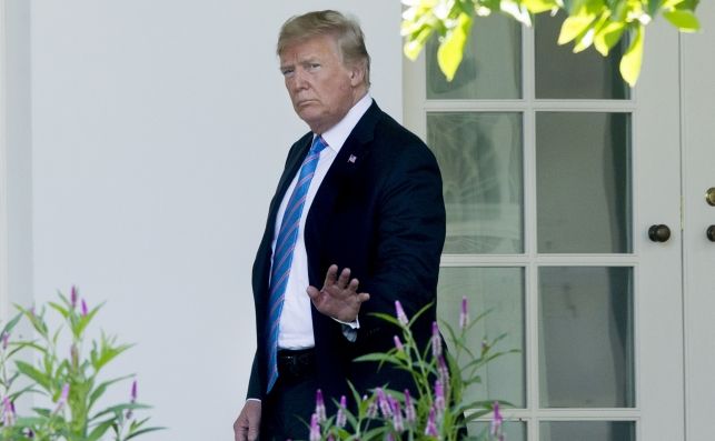 Donald J. Trump en la Casa Blanca el 18 de julio de 2018. Foto: EFE/MR
