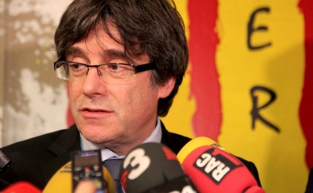 El ex presidente catalán Carles Puigdemont en declaraciones a la prensa en Waterloo, el 3 de diciembre de 2018. Foto: EFE/AB