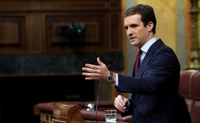 Casado, este miércoles en el Congreso. EFE/Zipi