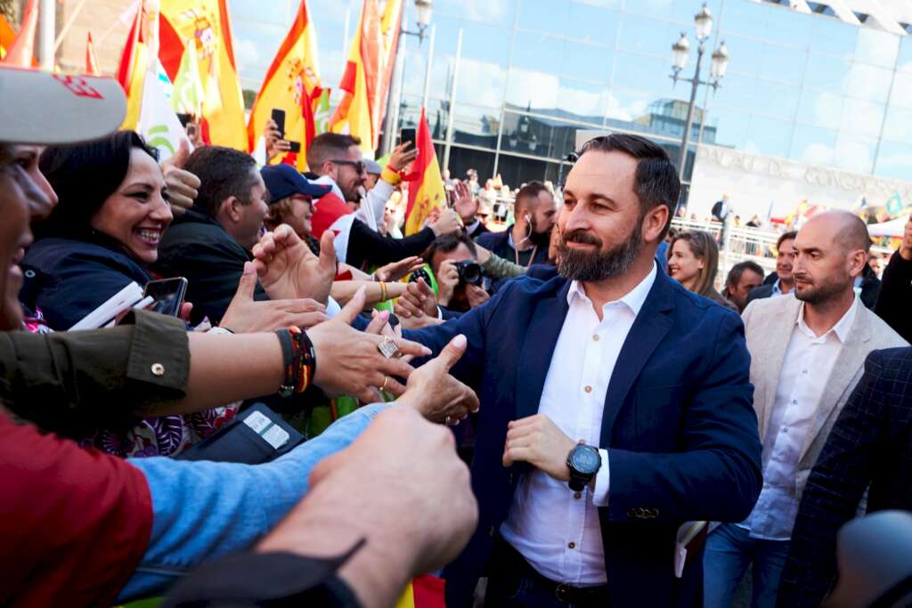 El líder de Vox Santiago Abascal, durante un acto en Barcelona en marzo pasado. /EFE/AG