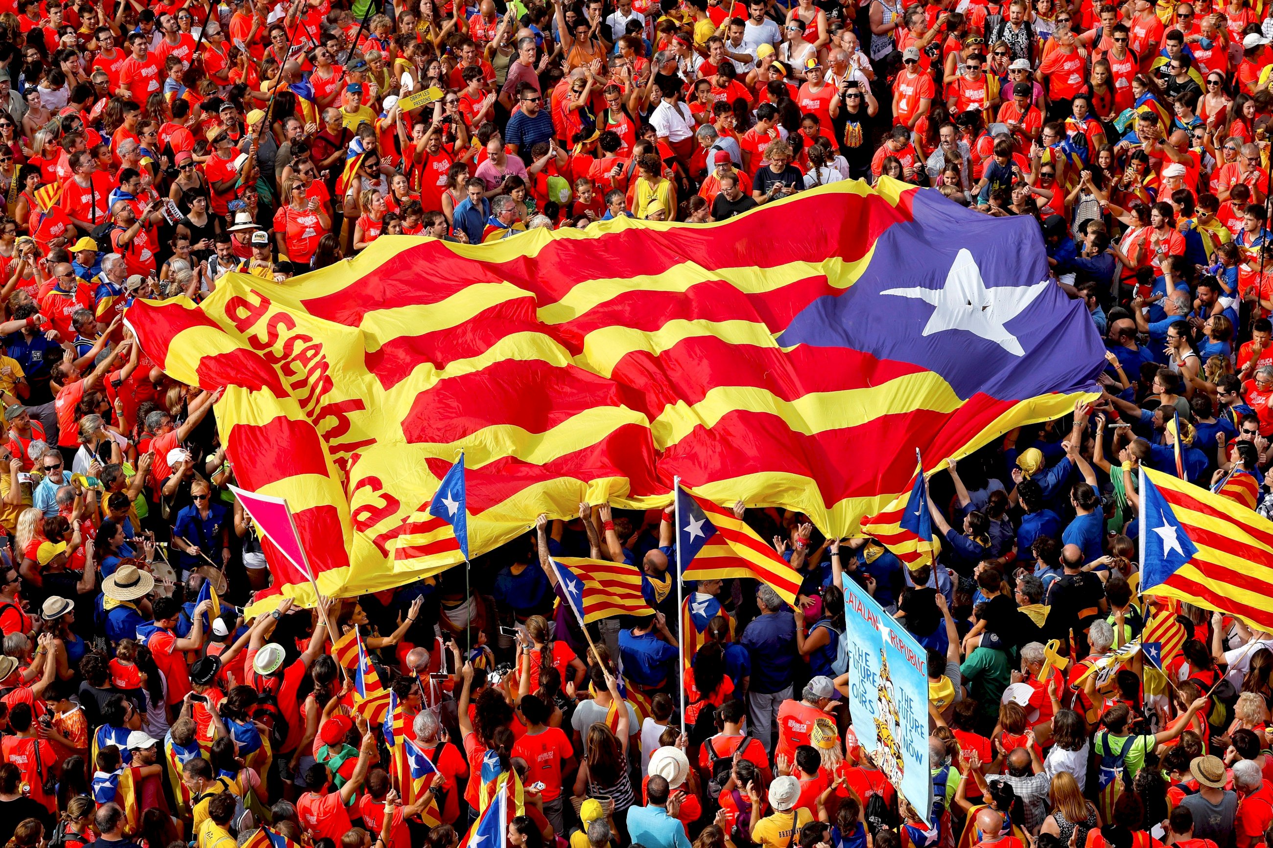 La Diada, un referente en los libros de política catalana | EFE/Enric Fontcuberta