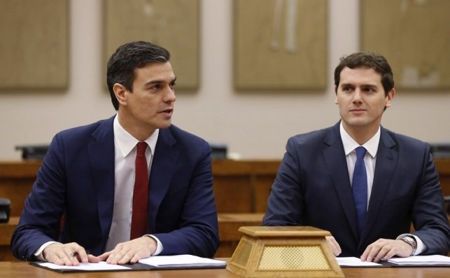 Pedro Sánchez y Albert Rivera. EFE