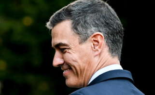 Prague (Czech Republic), 07/10/2022.- Spain's Prime Minister Pedro Sanchez at the end of an informal EU summit in Prague, Czech Republic, 07 October 2022. EU leaders met in the Czech capital to discuss pressing issues such as Russia's invasion of Ukraine and the block's energy and economic situation. (República Checa, Rusia, España, Ucrania, Praga) EFE/EPA/FILIP SINGER