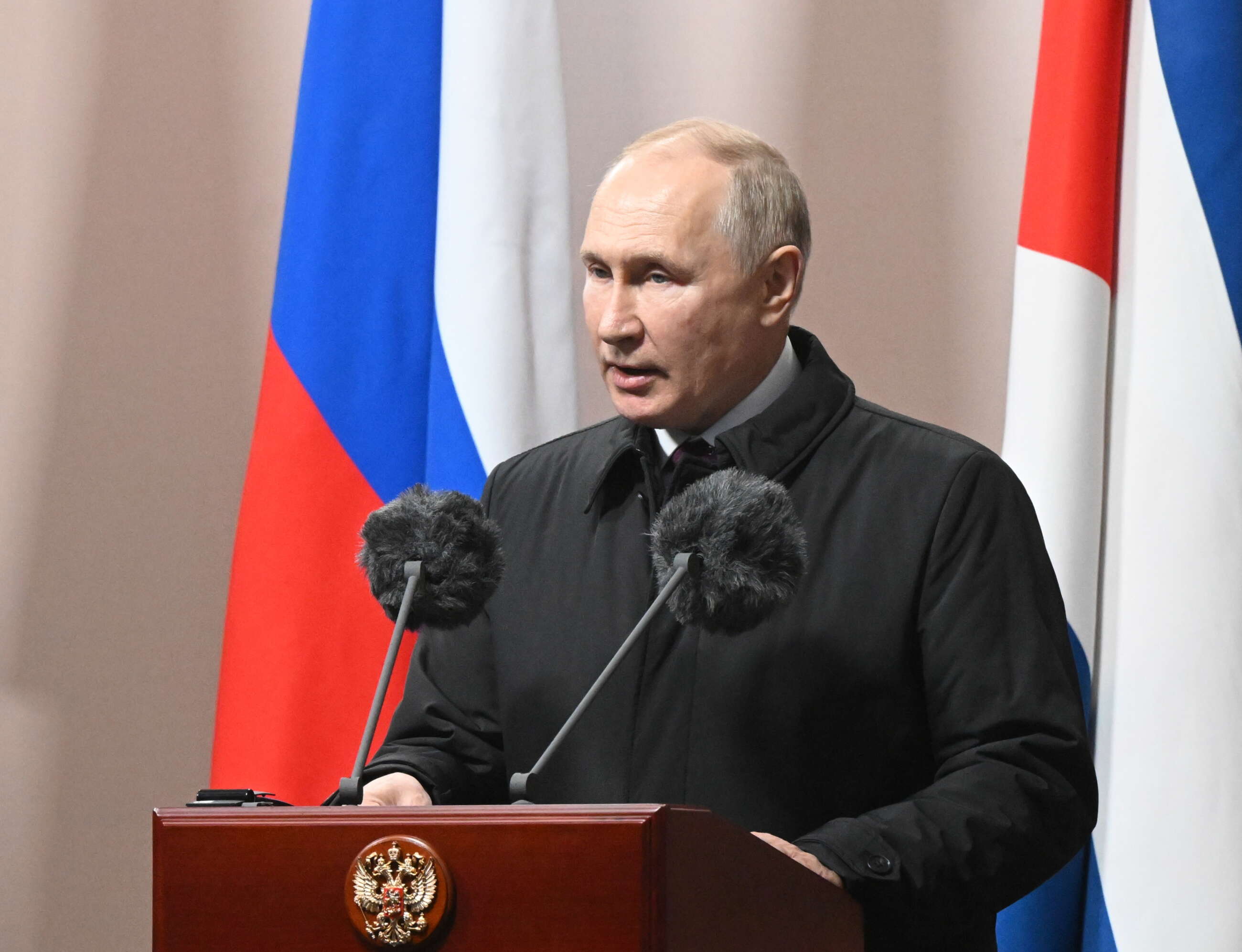 Moscow (Russian Federation), 22/11/2022.- Russian President Vladimir Putin attends an unveiling ceremony of a monument to Fidel Castro in Moscow, Russia, 22 November 202. Cuban President is on official visit to Russia. (Rusia, Moscú) EFE/EPA/SERGEY GUNEEV / KREMLIN POOL/SPUTNIK / POOL MANDATORY CREDIT