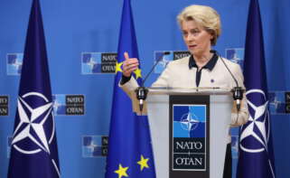 La presidenta de la Comisión Europea, Ursula von der Leyen. EFE/EPA/STEPHANIE LECOCQ