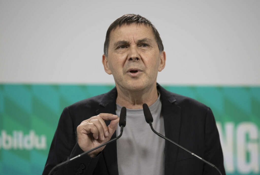 El coordinador general de EH Bildu, Arnaldo Otegi. EFE/Javier Etxezarreta