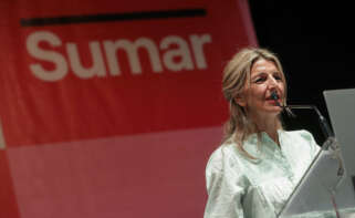 La candidata de Sumar a la Presidencia del Gobierno, Yolanda Díaz. EFE/ Javier Cebollada