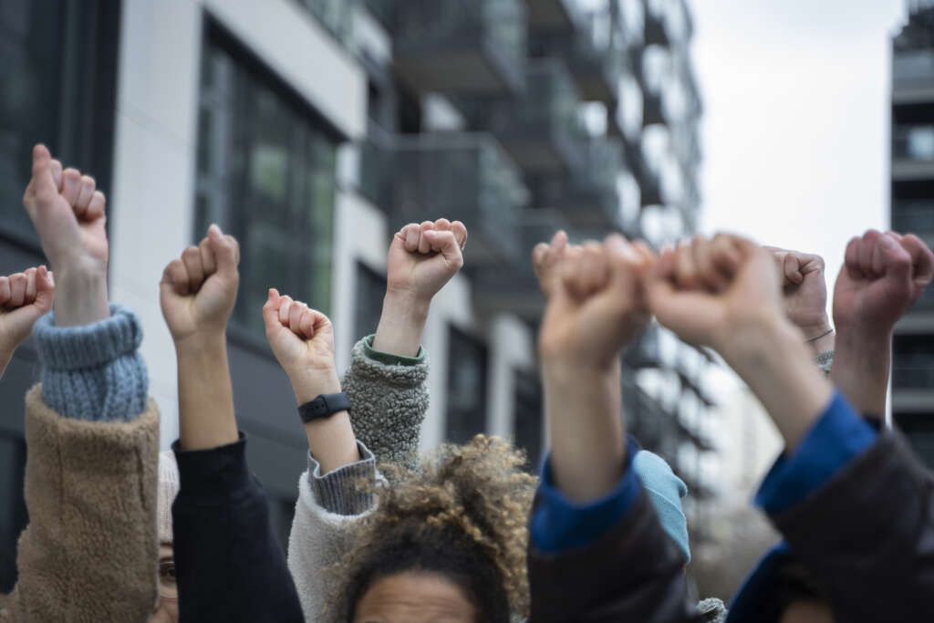 Una manifestación.