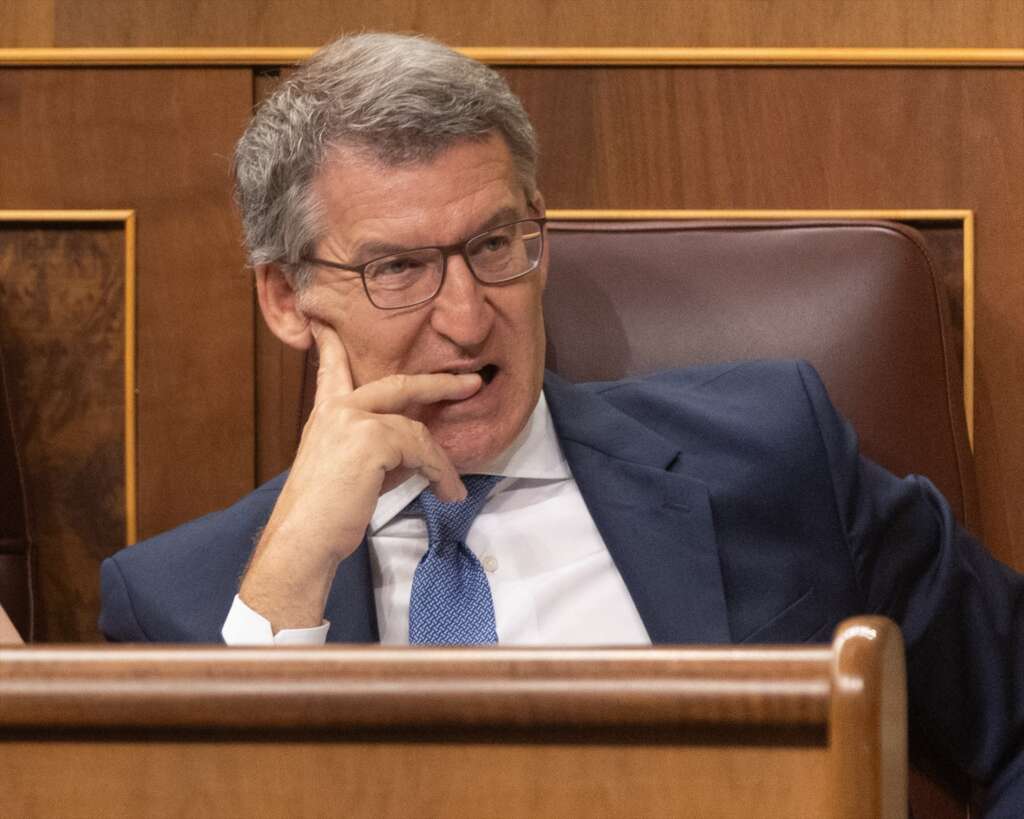 El presidente del Partido Popular, Alberto Núñez Feijóo. Foto: Eduardo Parra / Europa Press