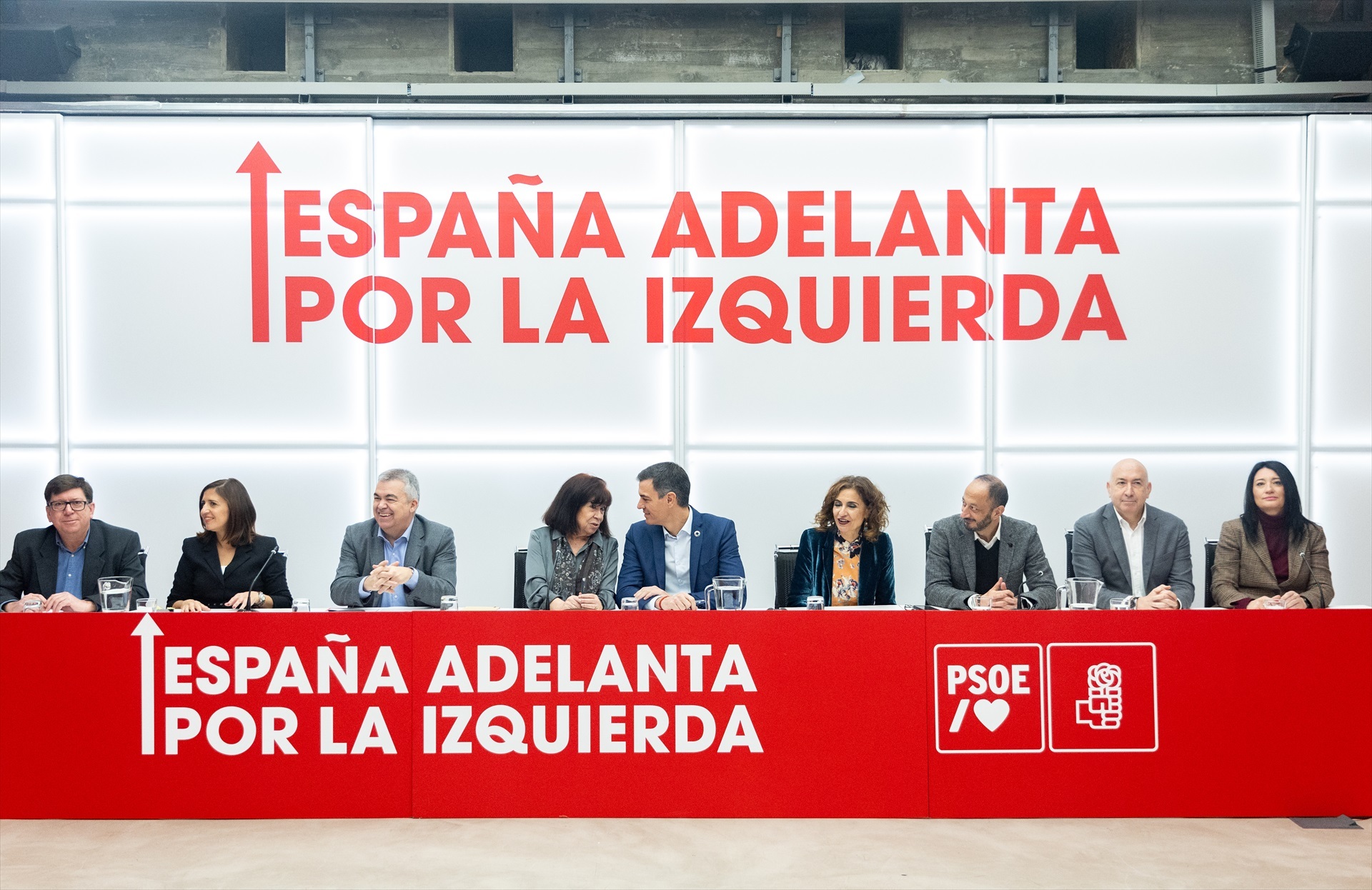 El secretario general del PSOE y presidente del Gobierno, Pedro Sánchez, durante la reunión de la nueva Ejecutiva del PSOE tras el 41º Congreso Federal. Foto: Eduardo Parra / Europa Press