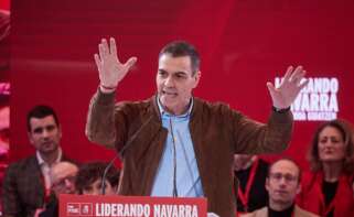 (Foto de ARCHIVO) El secretario general del PSOE y presidente del Gobierno de España, Pedro Sánchez, durante el 13º Congreso del PSN, en el Palacio de Congresos Baluarte, a 22 de marzo de 2025, en Pamplona, Navarra (España). En el congreso, que dura todo el fin de semana, los socialistas debaten sobre su ponencia marco, un documento que reafirma su compromiso con el progreso de la comunidad foral. Eduardo Sanz / Europa Press 22 MARZO 2025;PSN;CONGRESO;SOCIALISTAS;PRESIDENTE;CONGRESO REGIONAL 22/3/2025