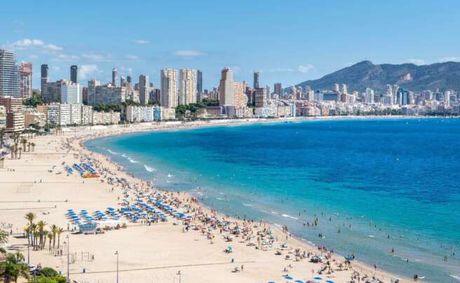 La playa del Benidorm. Foto: Europa Press.