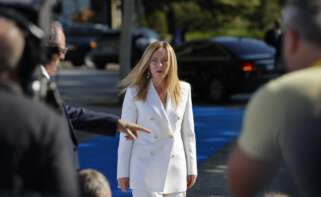 (Foto de ARCHIVO) La presidenta de Italia, Giorgia Meloni, a su llegada al Palacio de Congresos de Granada para participar en la cumbre de la Comunidad Política Europea (CPE), a 5 de octubre de 2023, en Granada, Andalucía (España). 50 jefes de Estado y de Gobierno europeos asisten hoy a la cumbre de la Comunidad Política Europea (CPE), una de las reuniones que se celebran con motivo de la Presidencia española de la UE. Se trata de la tercera cita de este foro intergubernamental que tiene como objetivo principal mostrar la unidad europea frente a Rusia. Entre los asistentes estarán los líderes de los 27 estados miembro de la UE, así como el primer ministro británico, el presidente turco, o los dirigentes de los países de los Balcanes Occidentales. Álex Cámara / Europa Press 05 OCTUBRE 2023;CUMBRE;UE;EUROPA;REUNIÓN;CPE 05/10/2023