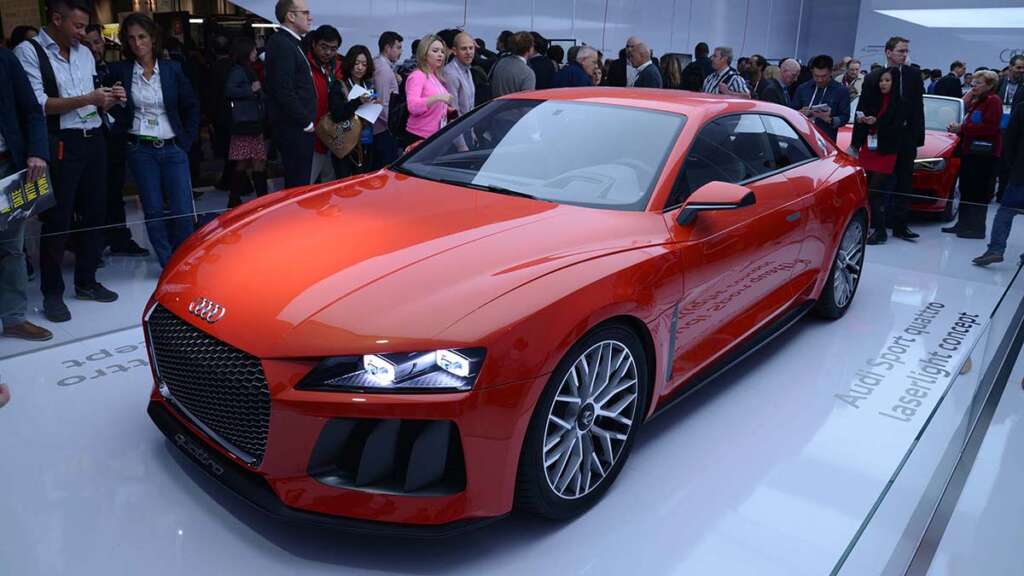 El Audi Sport Quattro Laserlight Concept fue una importante primicia mundial desvelada por Audi en el CES Las Vegas, en 2014.