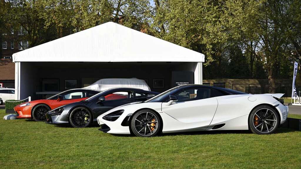 McLaren en el Salón Privé celebrado en Londres, en 2022.