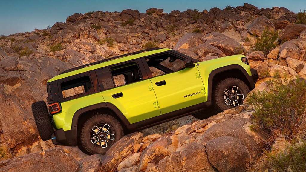 Jeep Recon; todoterreno 100 % eléctrico de Jeep que se comercializará en 2024.