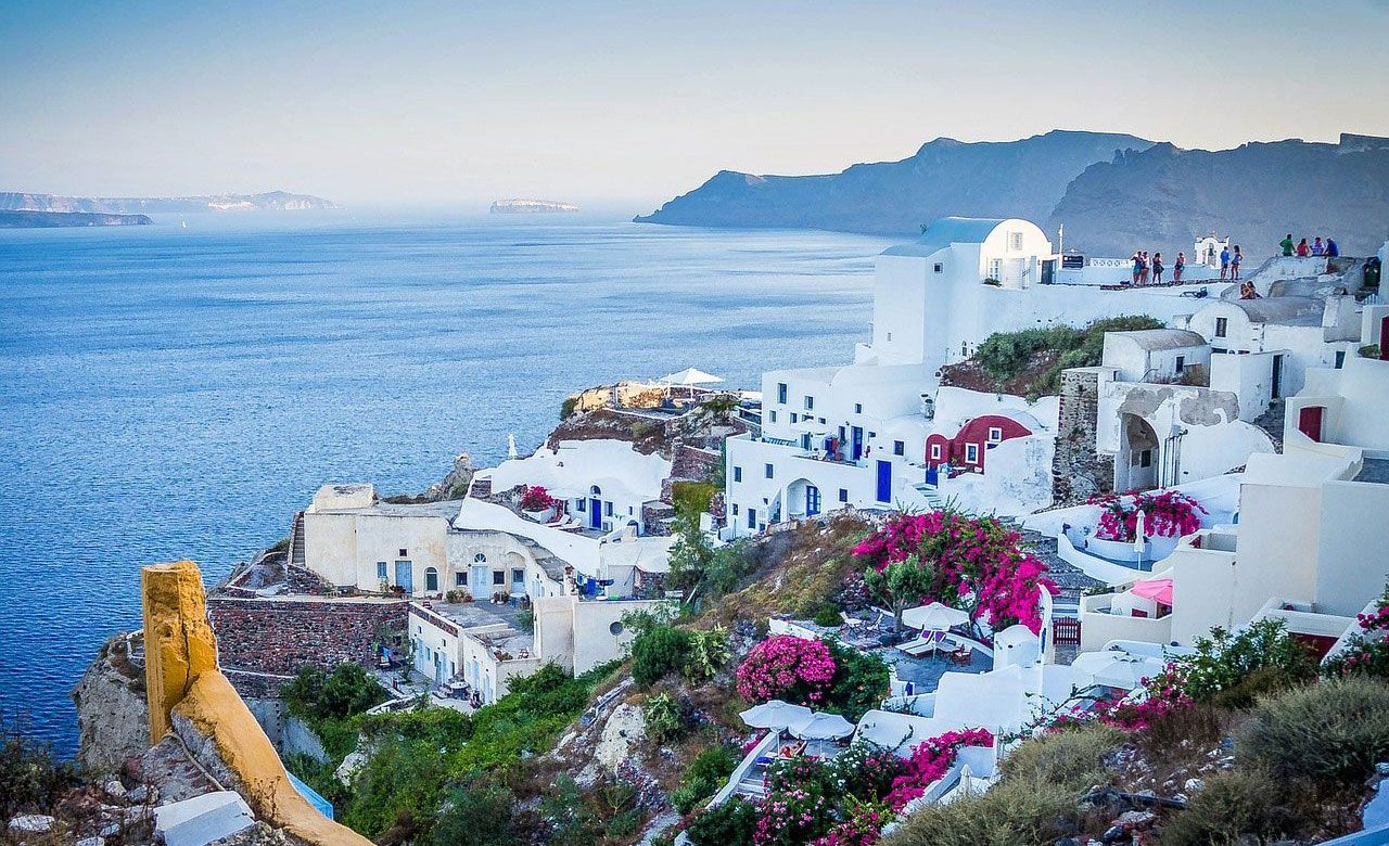 La ciudad de Santorini