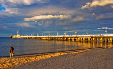 El muelle de Sopot, el punto más emblemático de la ciudad. Foto Oficina de Turismo de Polonia