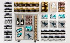Kit de bebidas y amenities de Qantas. Foto: Qantas