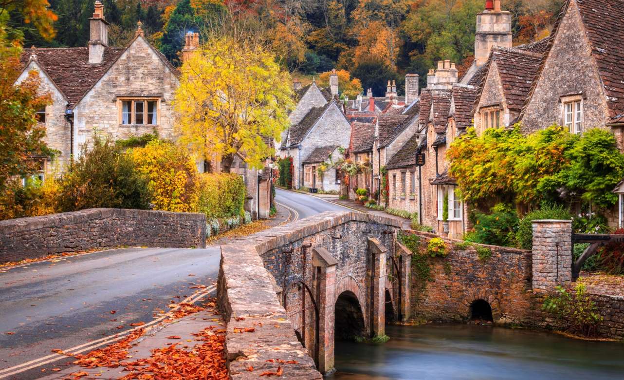 Castle Combe en Wiltshire. Foto: Getty Images.