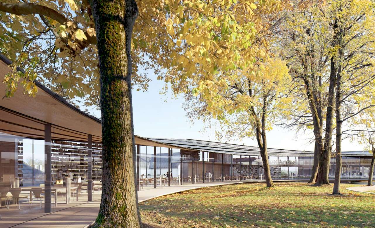 Biblioteca Ibsen ap. Foto Kengo Kuma & Associates01