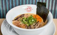 Plato de ramen en Madrid