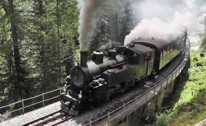 Tren a Furka
