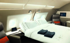 Nuevas suites de primera clase en el A380. Foto Singapore Airlines