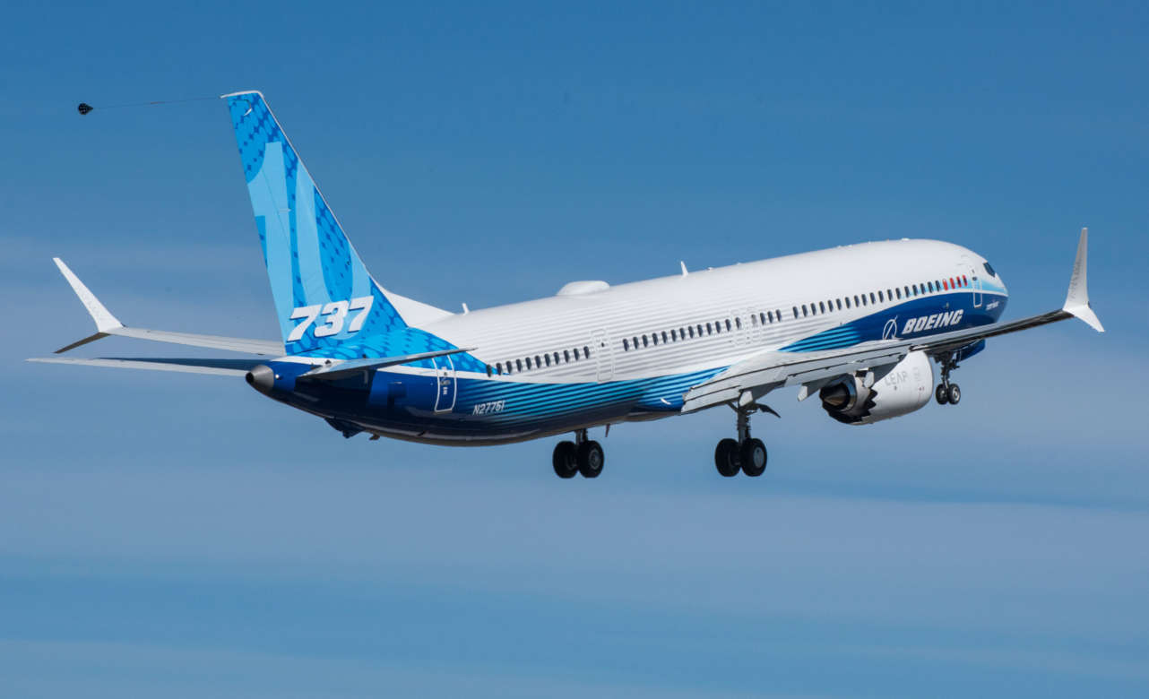 Despegue del B737 MAX-10. Foto Boeing
