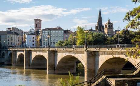La ciudad de Logroño en La Rioja