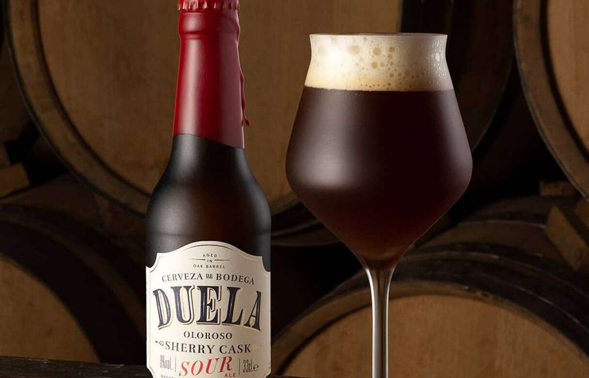 Una cerveza que se elabora, en bodega y con madera de roble previamente envinada en oloroso y como si fuera un vino de crianza Foto: Sherry Beer
