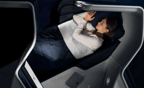 Cabina business en un Boeing 777 de Air France