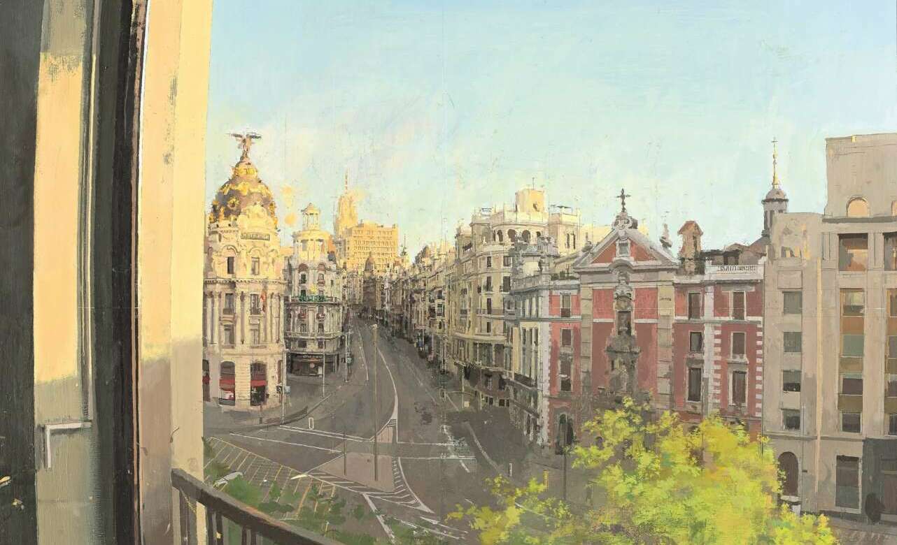 Gran Vía, 2009-2015.Colección Pérez Simón, México © Antonio López VEGAP, Barcelona, 2023