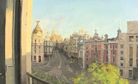 Gran Vía, 2009-2015.Colección Pérez Simón, México © Antonio López VEGAP, Barcelona, 2023