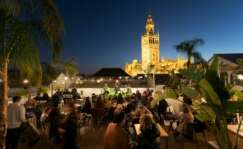 Terraza en el barrio de Santa Cruz, Sevilla
