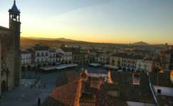 Panorámica de la Plaza Mayor de Trujillo (Cáceres)