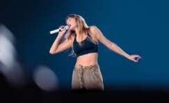 La cantante Taylor Swift en uno de sus conciertos