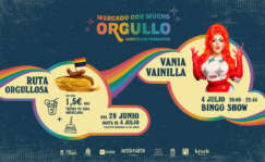 El cartel del Orgullo en el Mercado Antón Martín