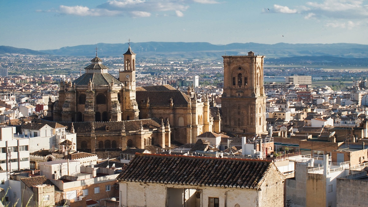 Vistas de la ciudad de Granada, en Andalucía