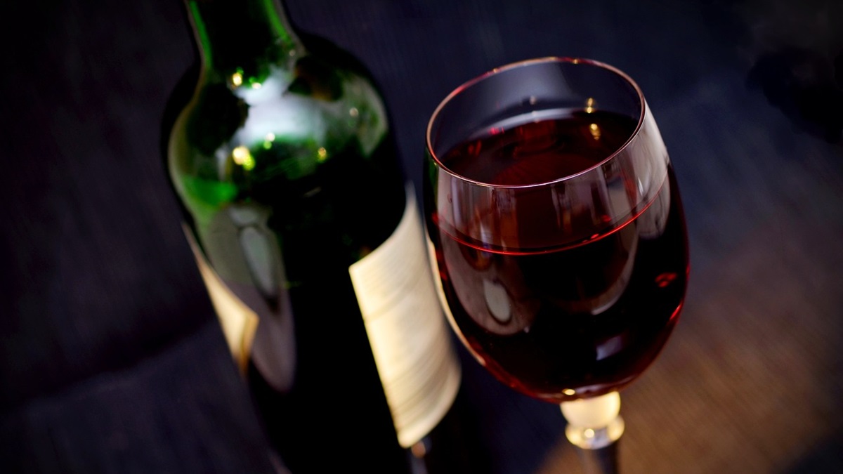 Una copa de vino tinto