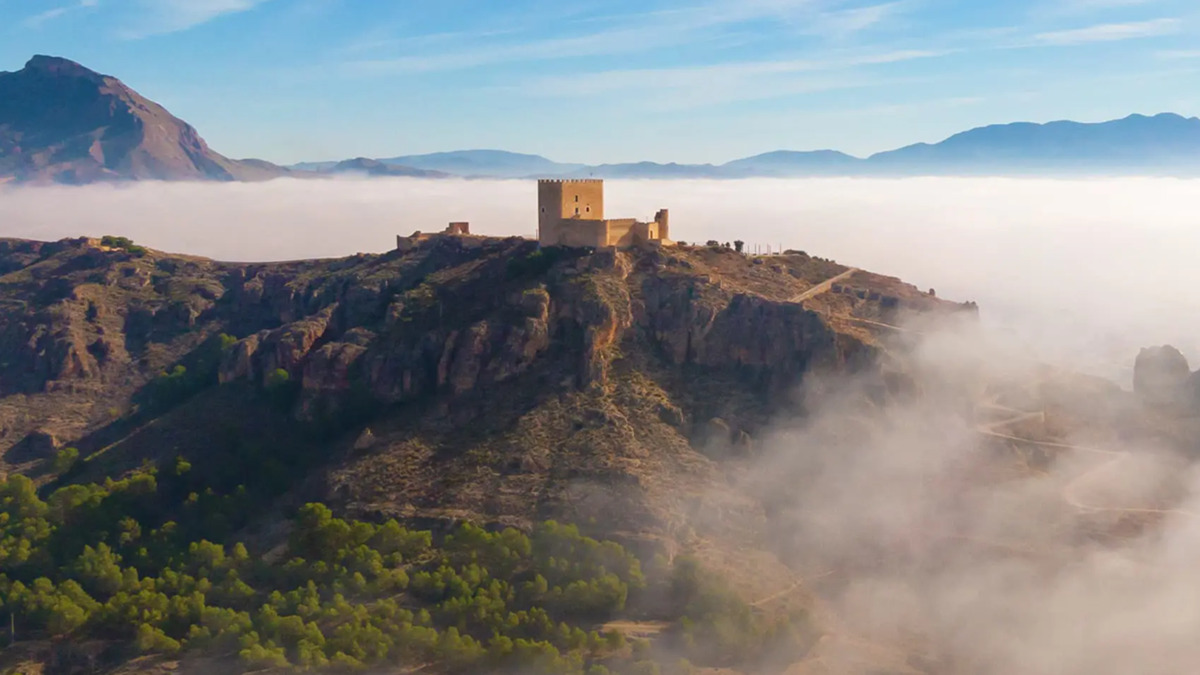 El castillo de Jumilla, en Murcia