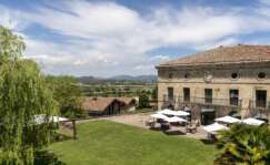 La zona exterior del Parador de Argómaniz